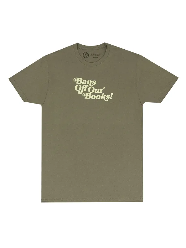 Bans Off Our Books Unisex T-Shirt (Green) made by Out of Print