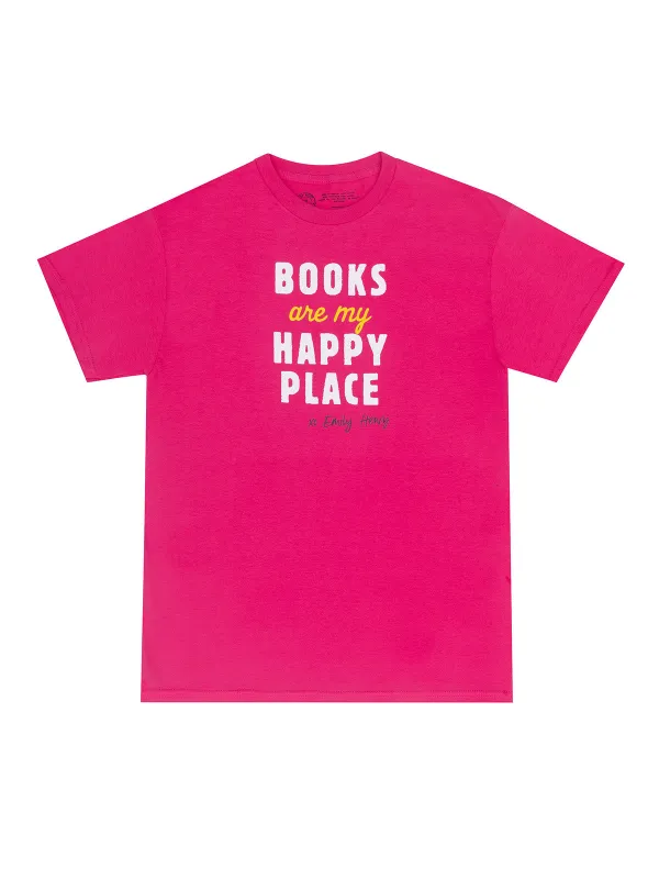 Emily Henry: Books Are My Happy Place Unisex T-Shirt sold by Out of Print