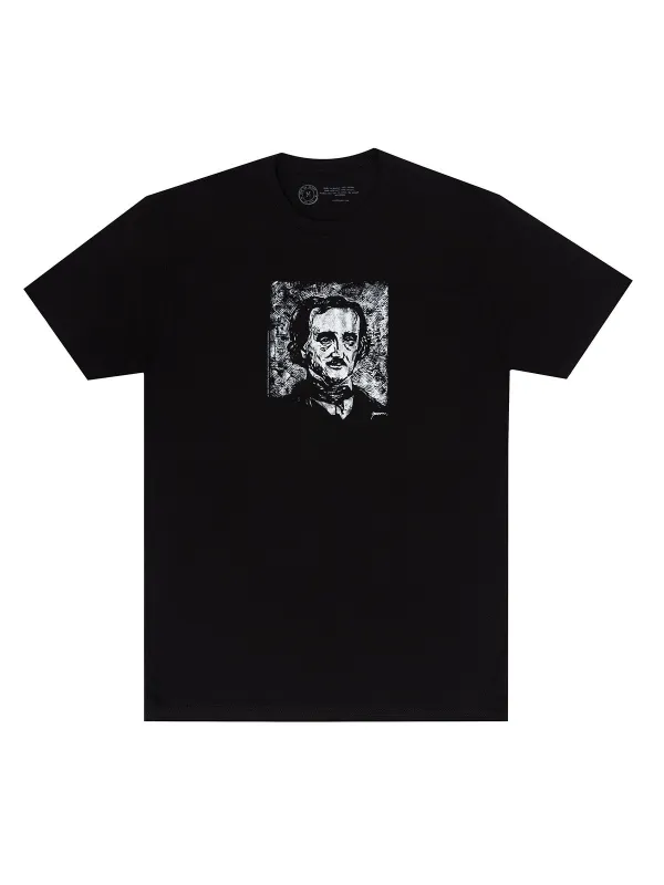 Edgar Allan Poe Melancholy Unisex T-Shirt sold by Out of Print