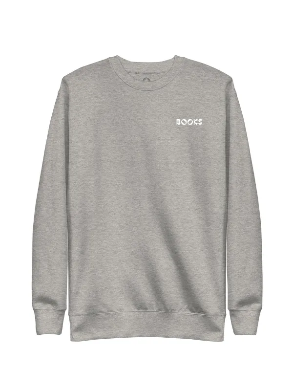 Books Embroidered Unisex Sweatshirt (Print Shop) sold by Out of Print