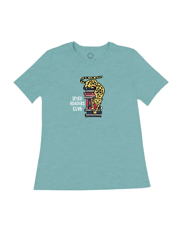 Speed Readers Club – Women's Crew T-Shirt (Print Shop) sold by Out of Print
