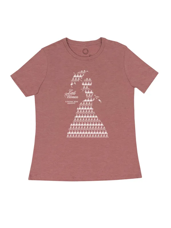 Little Women Pattern – Women's Crew T-Shirt (Print Shop) sold by Out of Print