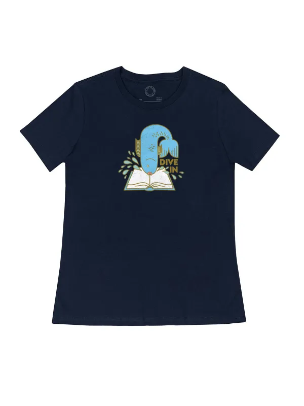 Dive In – Women's Crew T-Shirt (Print Shop) sold by Out of Print