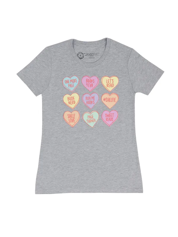 Sweet Reads Women's Crew T-Shirt sold by Out of Print