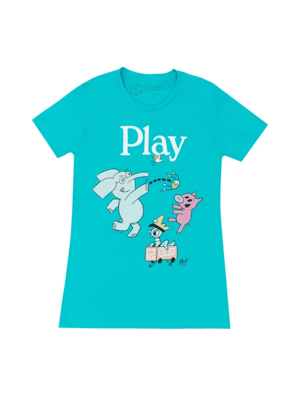 ELEPHANT & PIGGIE Play Women's Crew T-Shirt sold by Out of Print