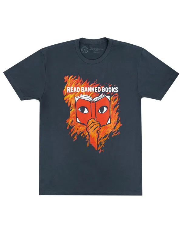 Read Banned Books Unisex T-Shirt sold by Out of Print