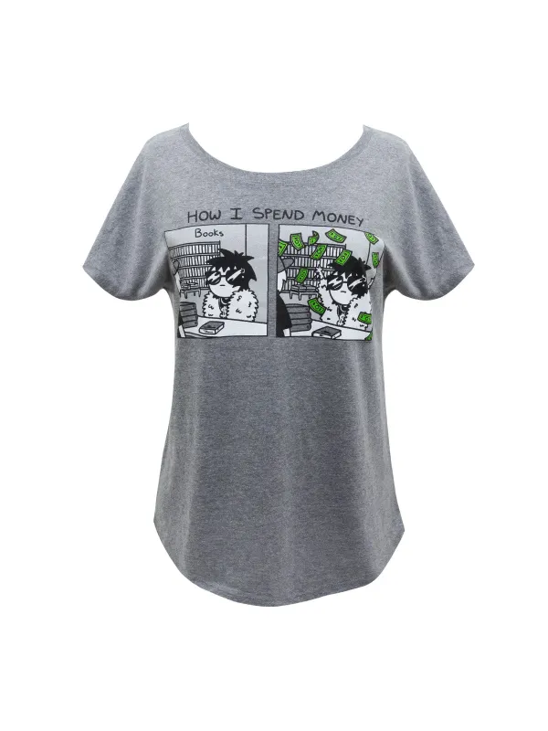 Sarah's Scribbles - How I Spend Money Women’s Relaxed Fit T-Shirt sold by Out of Print