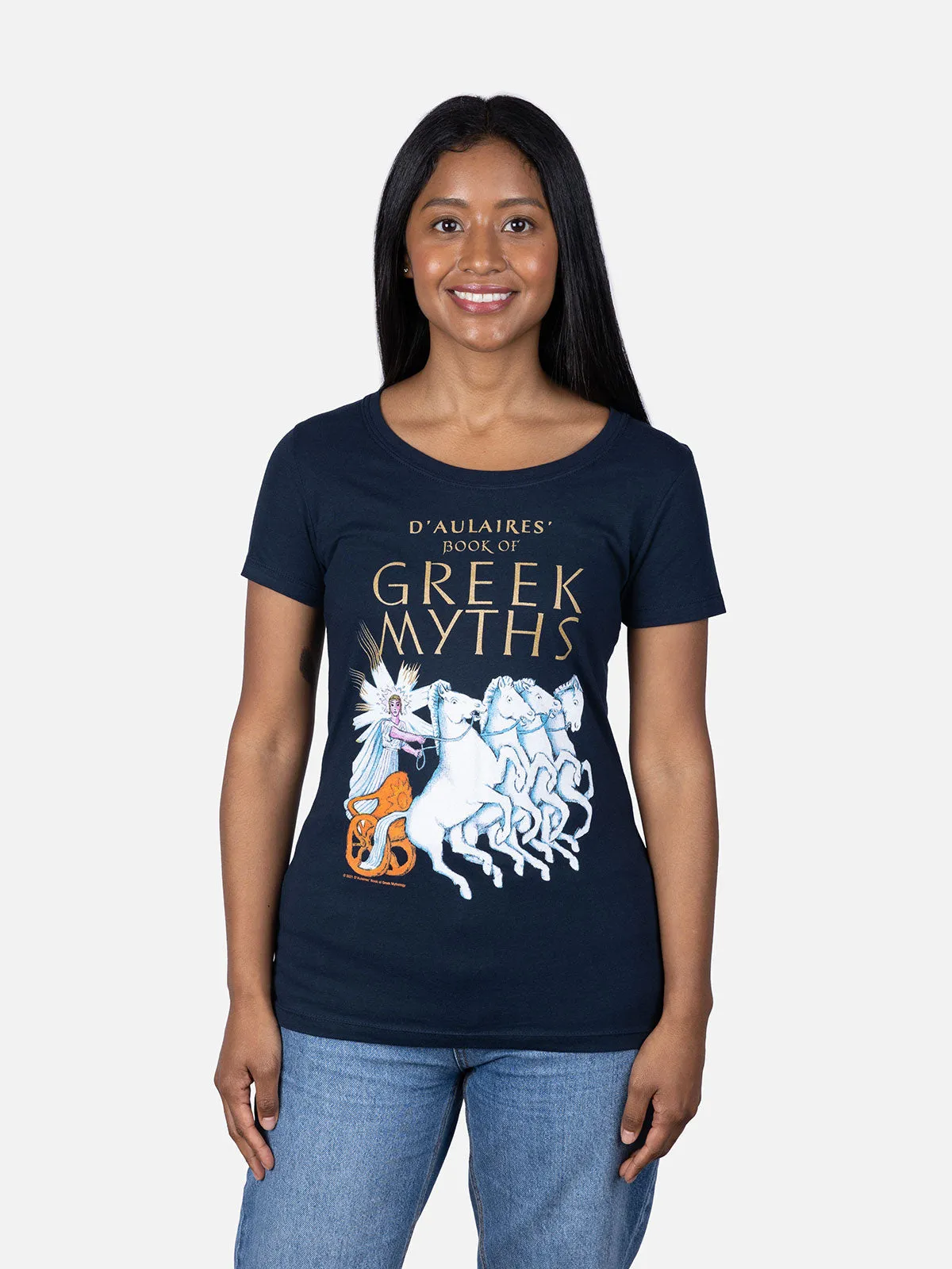 D’Aulaires’ Book of Greek Myths Women's Crew T-Shirt sold by Out of Print product image thumbnail 2