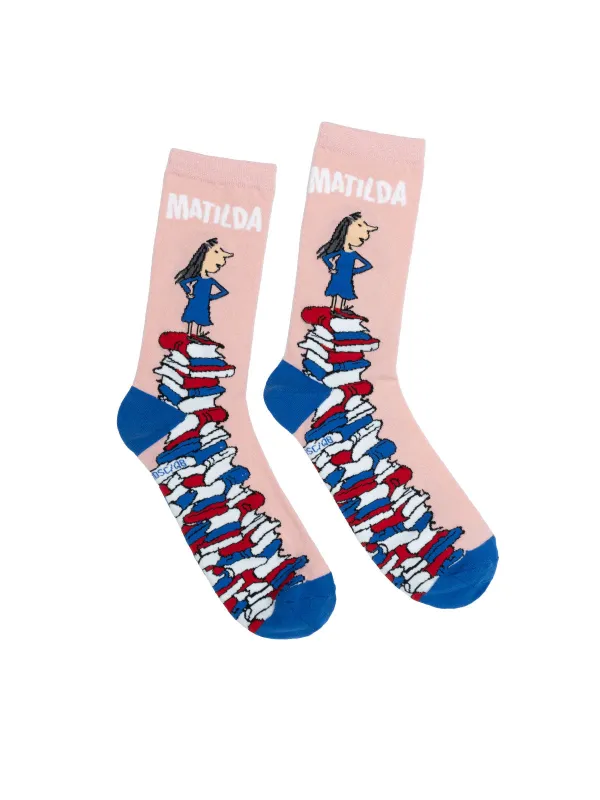 Matilda socks sold by Out of Print