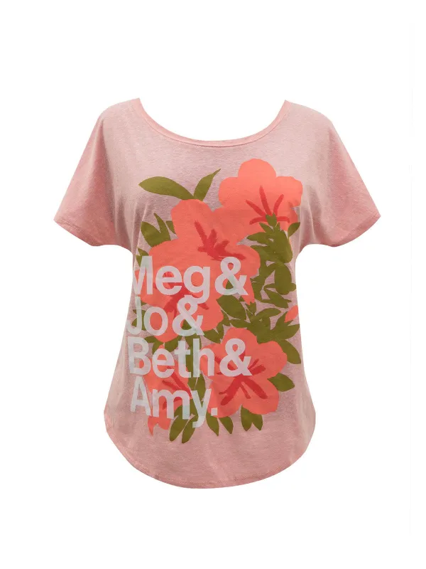 Little Women (Meg & Jo & Beth & Amy) women's relaxed fit t-shirt made by Out of Print