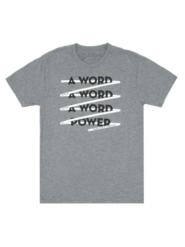 A Word is Power - Margaret Atwood Unisex T-Shirt sold by Out of Print