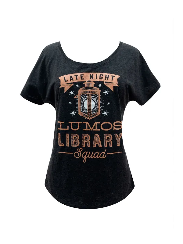Lumos Library Squad Women’s Relaxed Fit T-Shirt sold by Out of Print