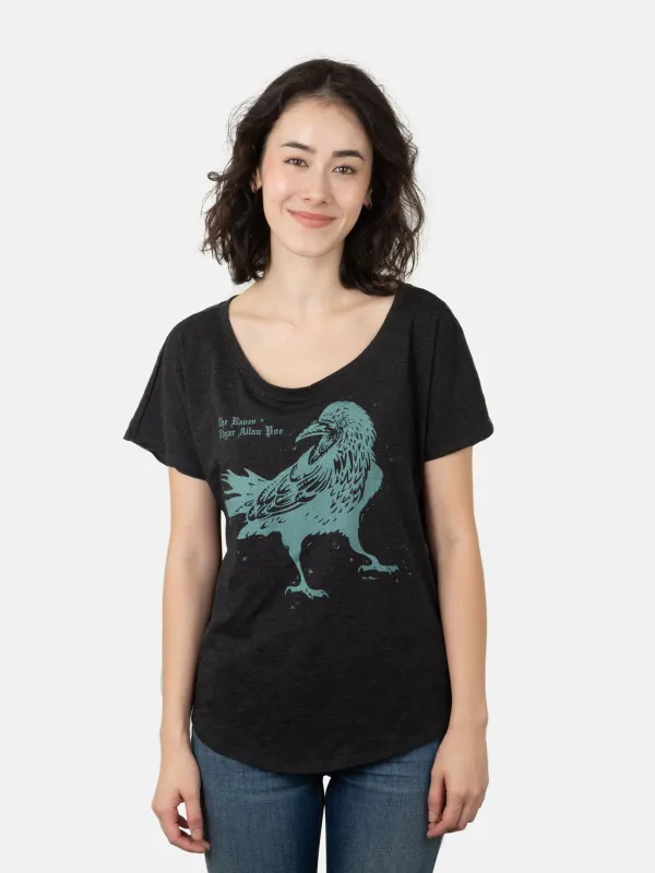 The Raven: Penguin Horror Women's Relaxed Fit T-Shirt sold by Out of Print