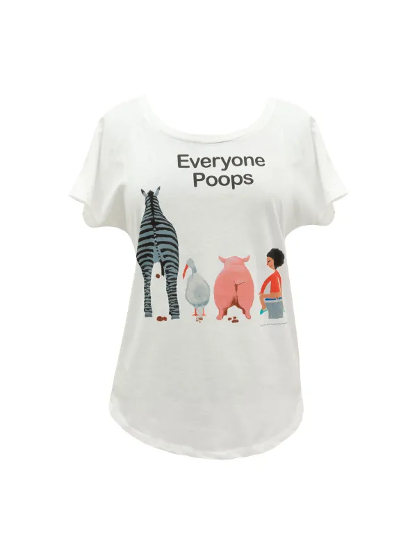 Everyone Poops Women’s Relaxed Fit T-Shirt sold by Out of Print