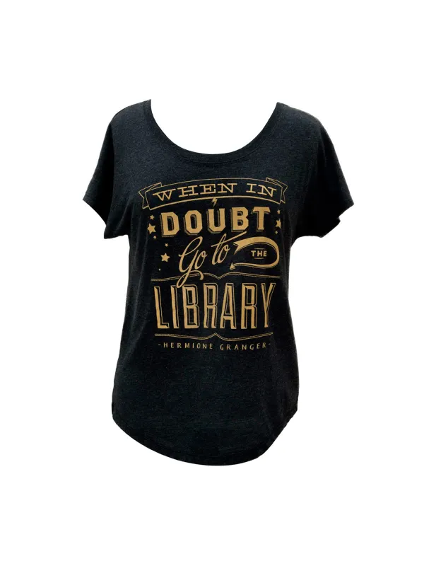 When in Doubt, Go to the Library Women’s Relaxed Fit T-Shirt sold by Out of Print