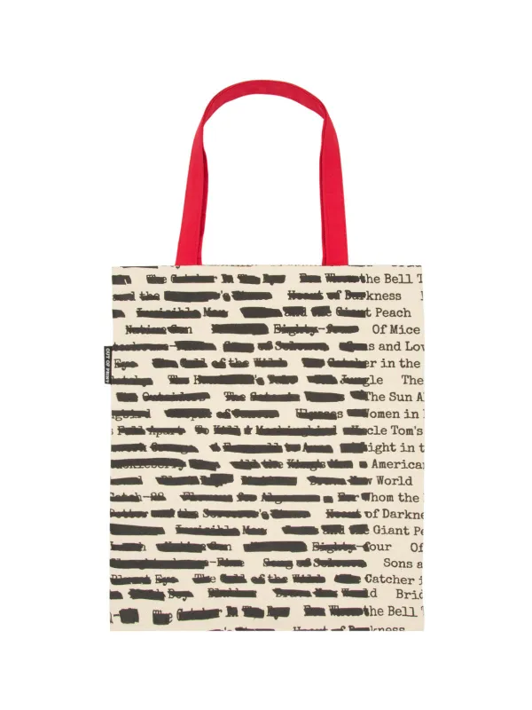 Banned Books tote bag sold by Out of Print