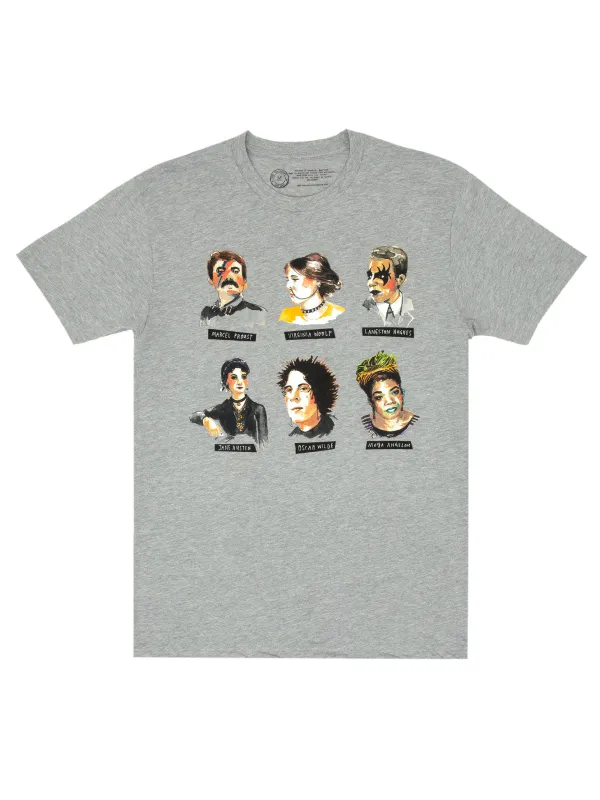 Punk Rock Authors Unisex T-Shirt sold by Out of Print