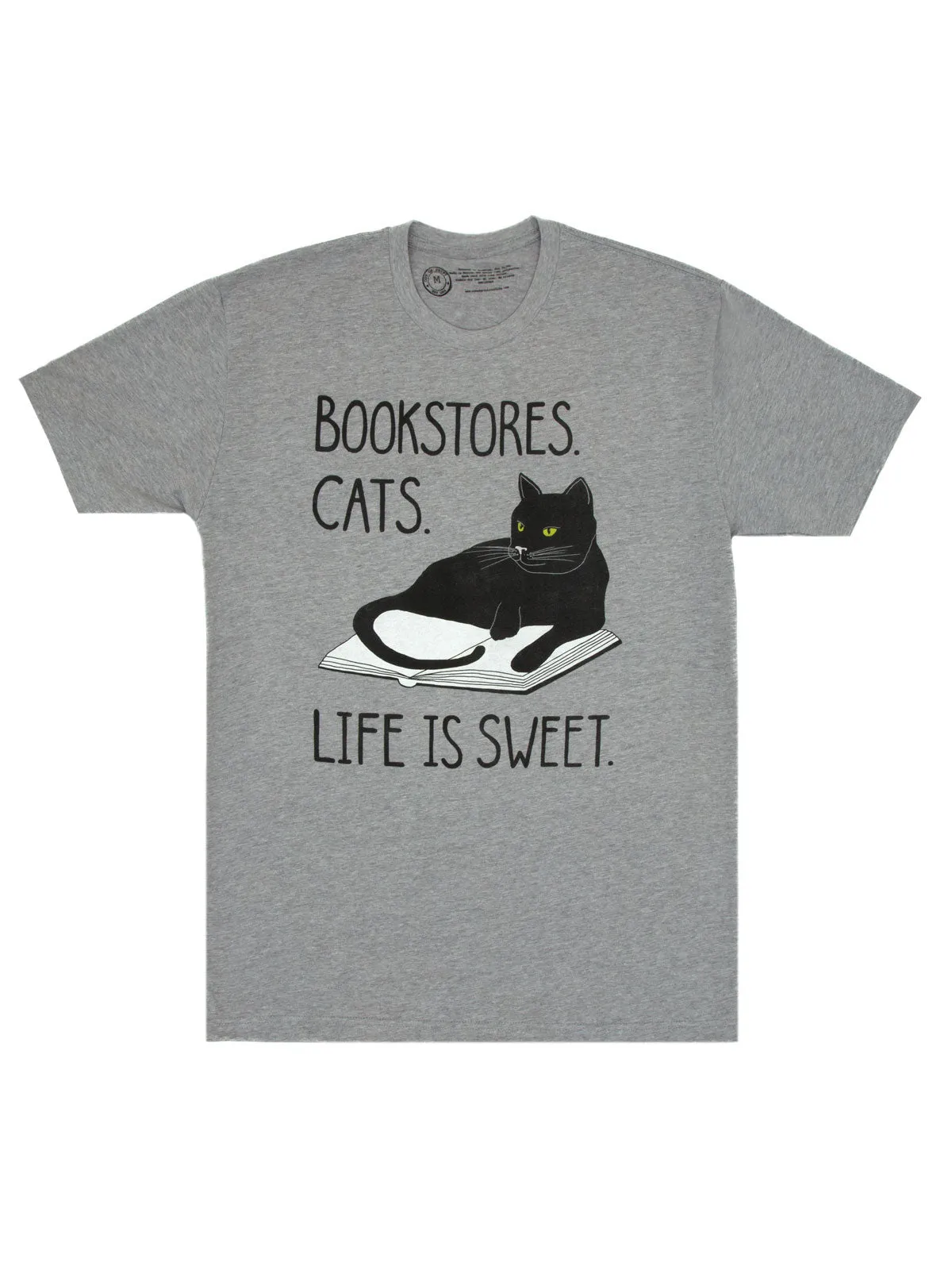 Bookstore Cats Unisex T-Shirt sold by Out of Print