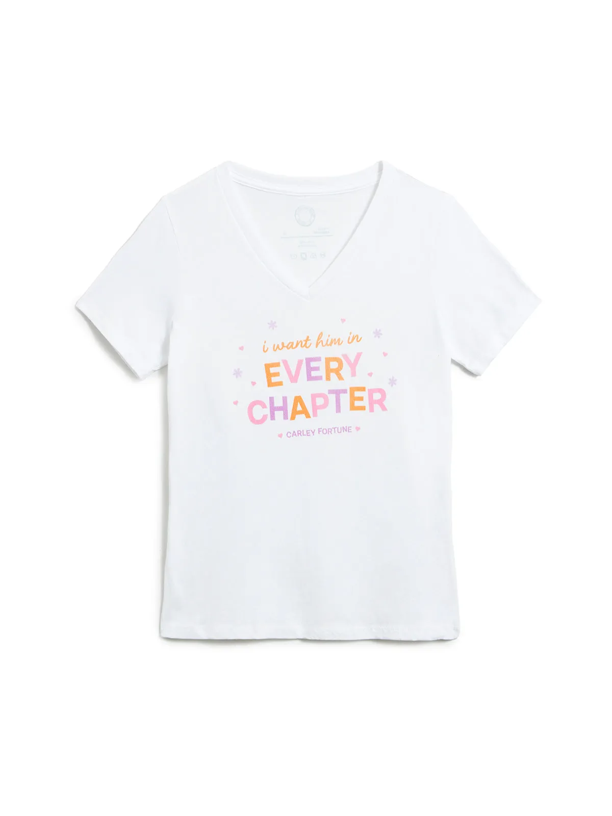 Carley Fortune: Every Chapter women's v-neck t-shirt (Print Shop) sold by Out of Print