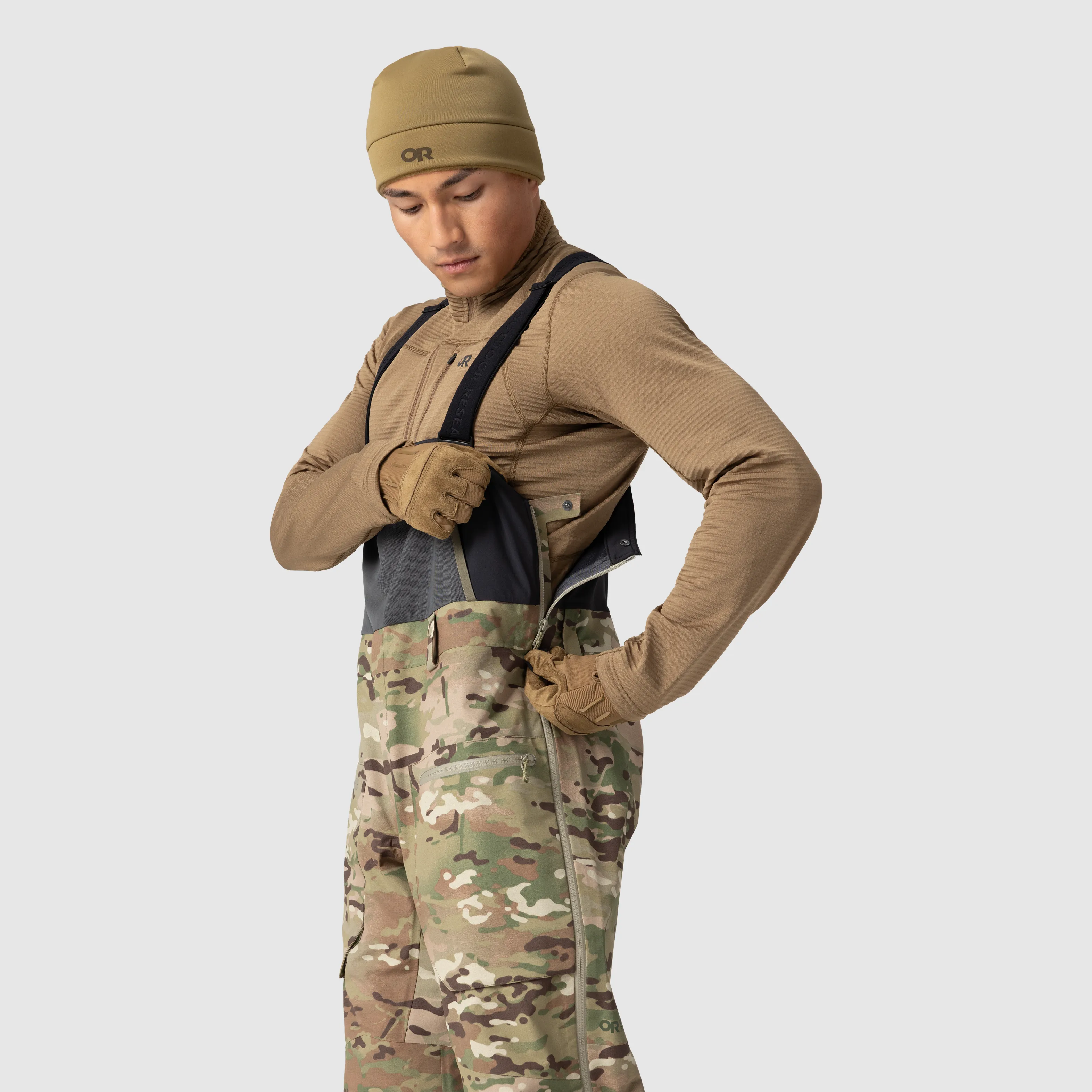Allies Mountain II Bib Multicam sold by Outdoor Research product image thumbnail 3