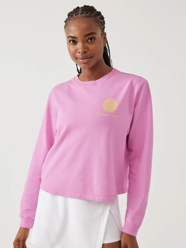 Circle Logo Cropped Sweatshirt made by Outdoor Voices