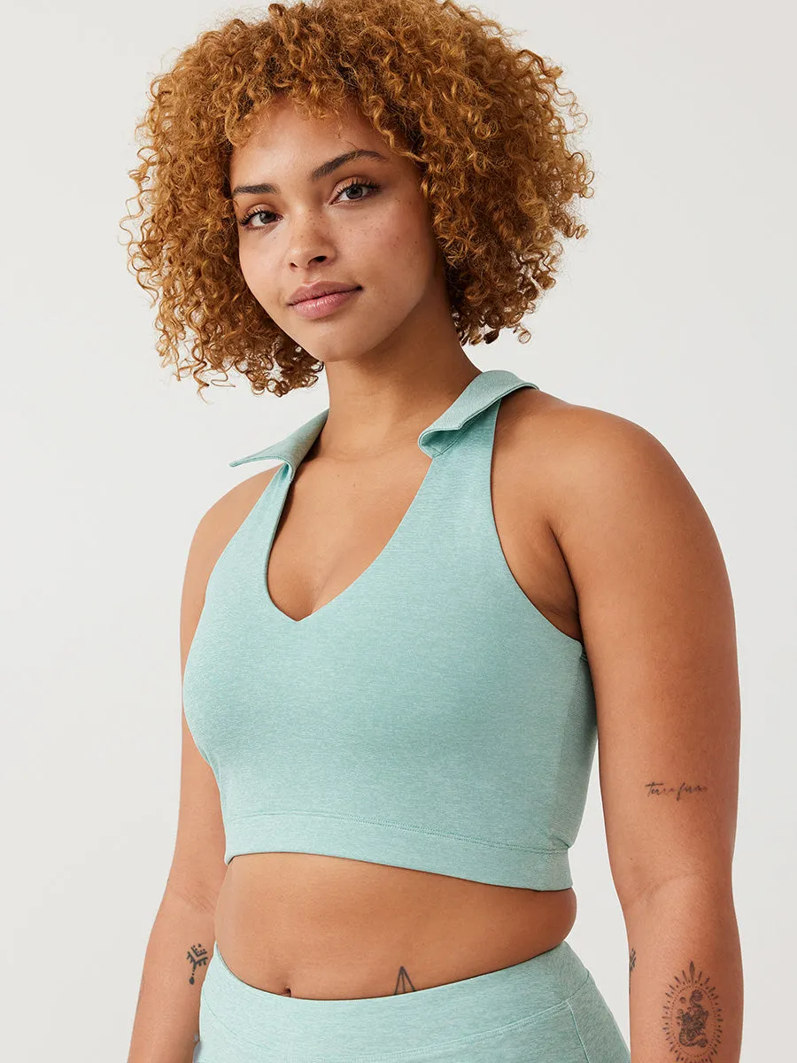 Warmup Collared Crop Top sold by Outdoor Voices