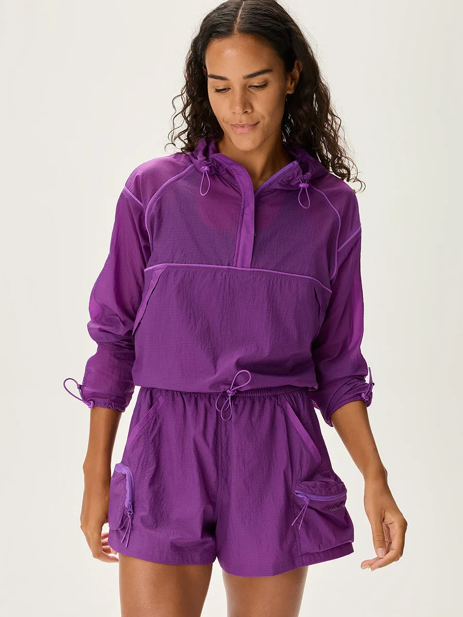 PAIN OR PLEASURE ♥ LAURA WINDBREAKER /追跡付 Barcelona Windbreaker Midlayer QZ - Lotus Pink/New Green Women