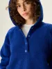 MegaFleece Snap Up Hoodie sold by Outdoor Voices