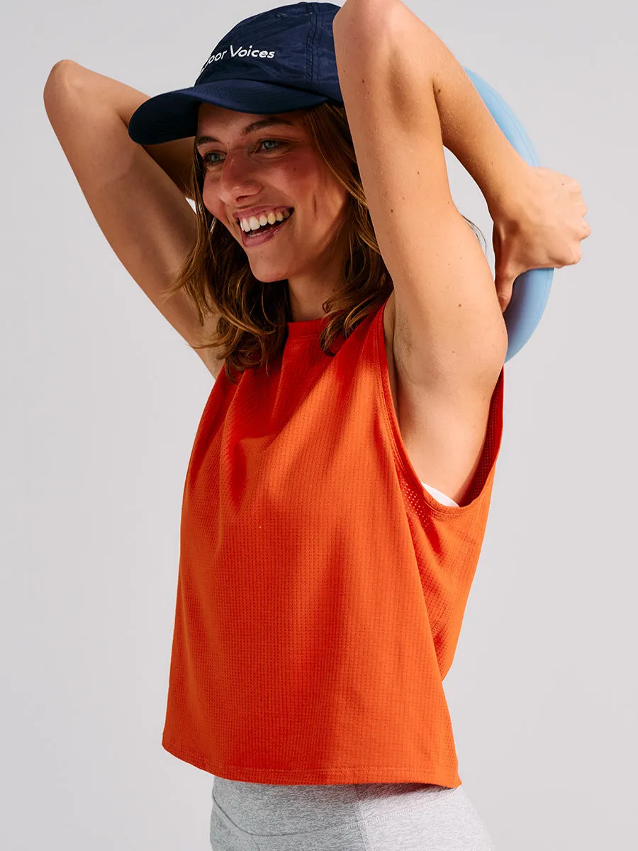 ThinkFast Mesh Cropped Muscle Tank CL sold by Outdoor Voices product image thumbnail 2