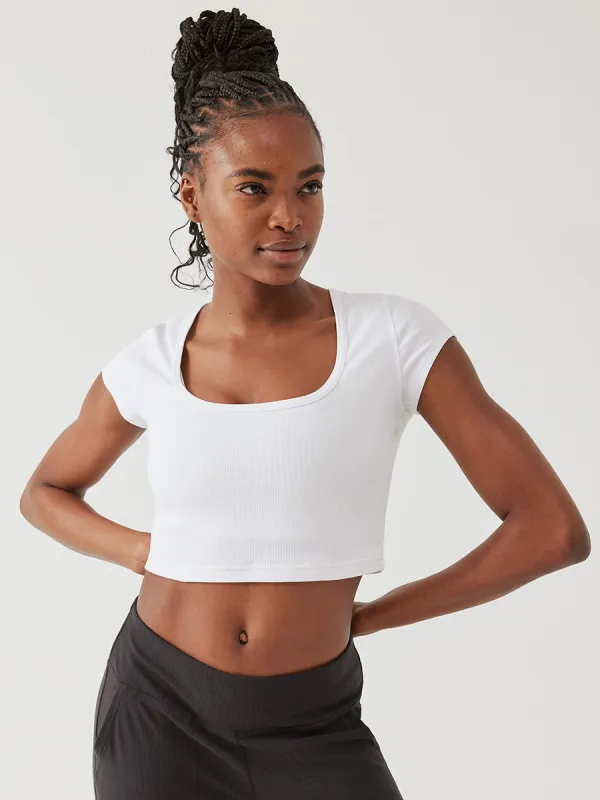 SuperForm™ Rib Shortsleeve sold by Outdoor Voices