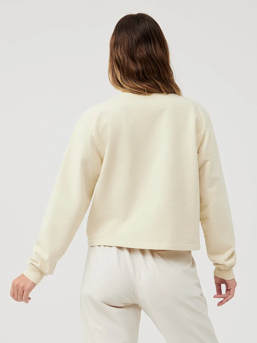 Cotton Terry Cropped Sweatshirt sold by Outdoor Voices product image thumbnail 2