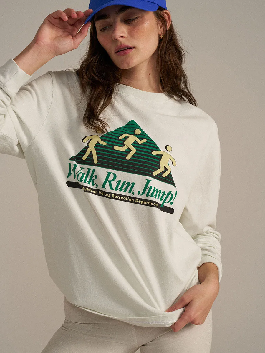 Walk, Run, Jump Graphic Longsleeve sold by Outdoor Voices product image thumbnail 4