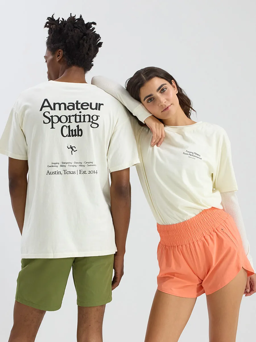 Amateur Sporting Club Graphic Shortsleeve sold by Outdoor Voices