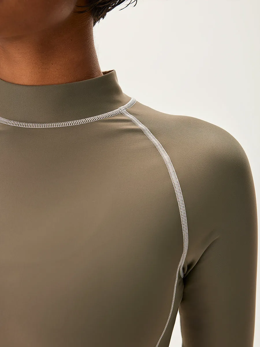 SplashKnit Cropped Longsleeve Rashguard sold by Outdoor Voices product image thumbnail 4
