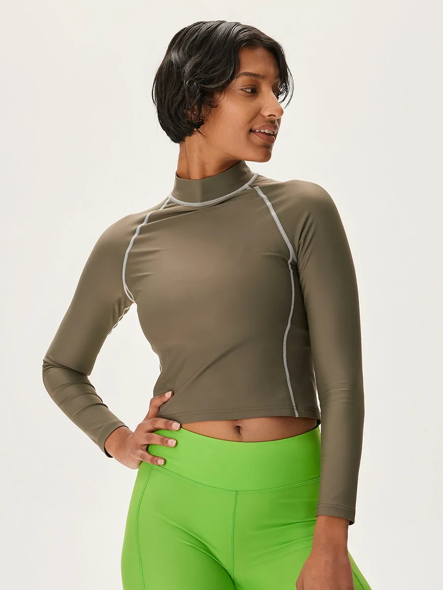 SplashKnit Cropped Longsleeve Rashguard sold by Outdoor Voices product image thumbnail 3
