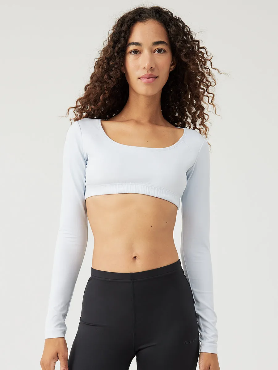 Sculpt Longsleeve Crop Top sold by Outdoor Voices
