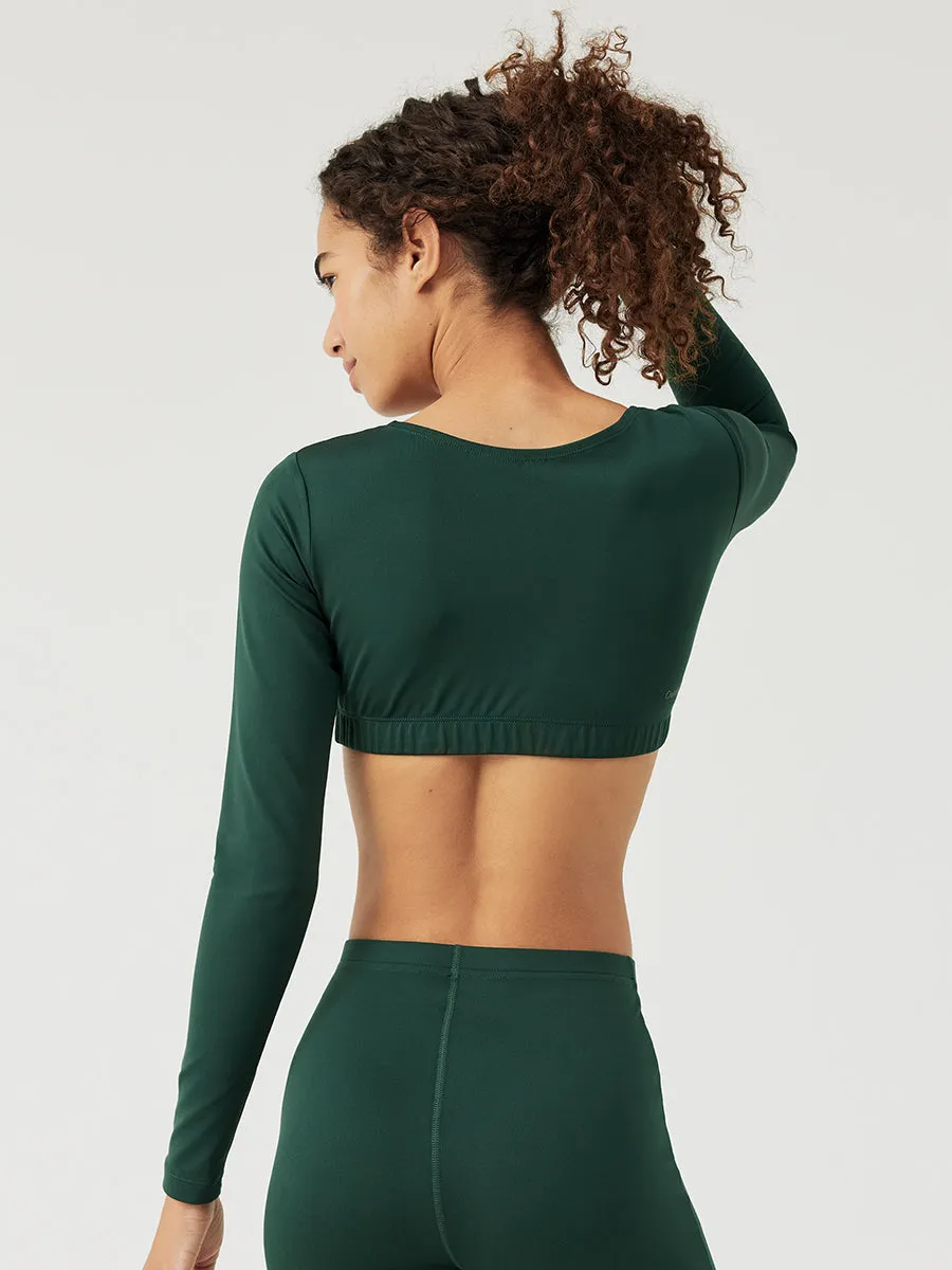 Sculpt Longsleeve Crop Top sold by Outdoor Voices product image thumbnail 2