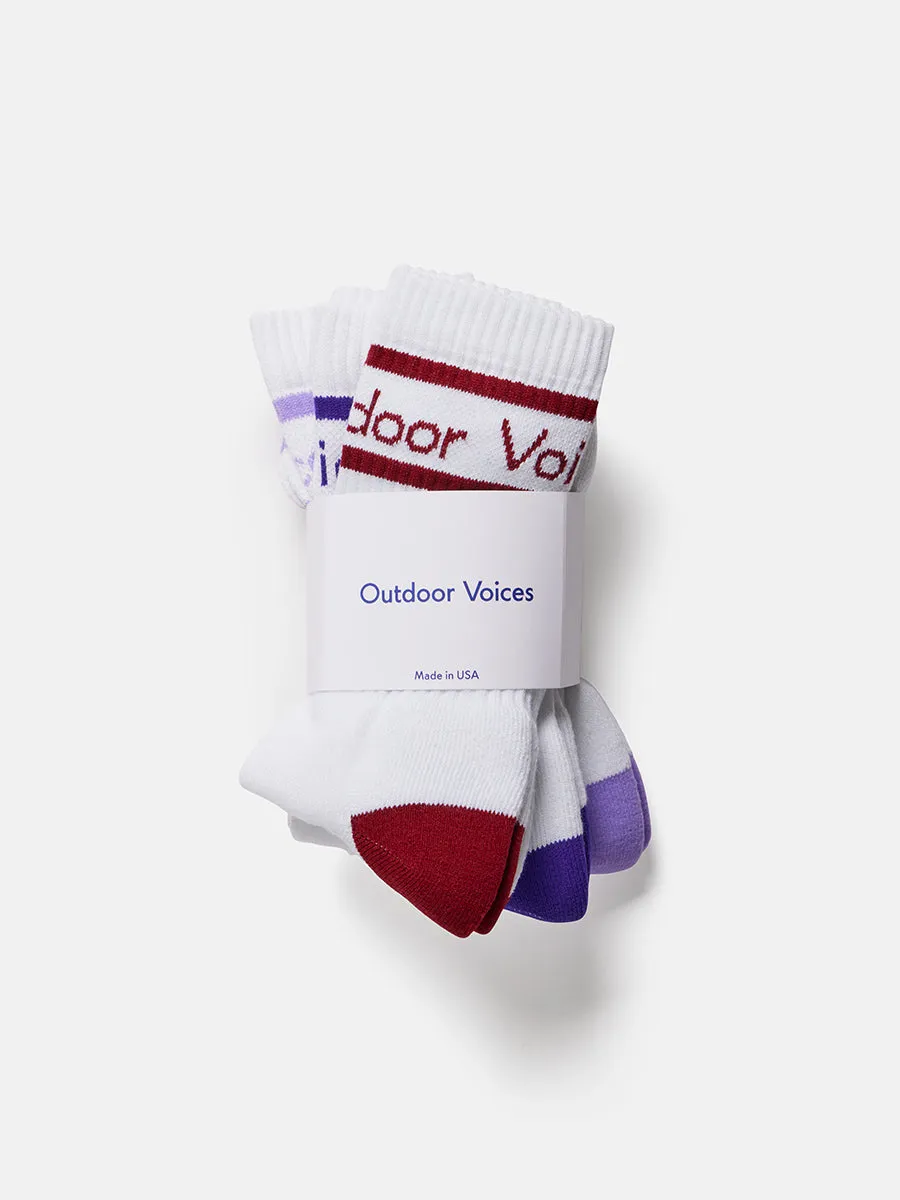 OV Club Crew Sock 3-Pack sold by Outdoor Voices product image thumbnail 2