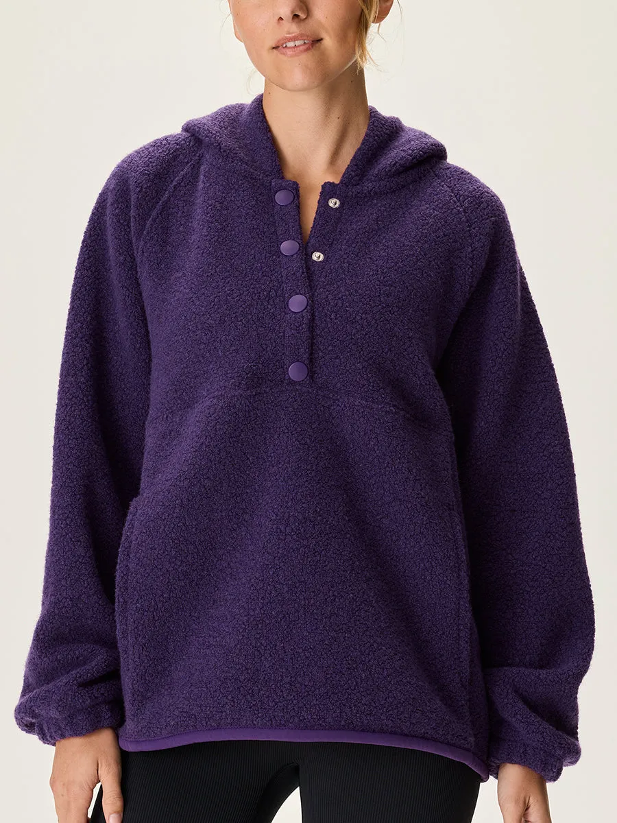 MegaFleece Snap Up Hoodie sold by Outdoor Voices product image thumbnail 4