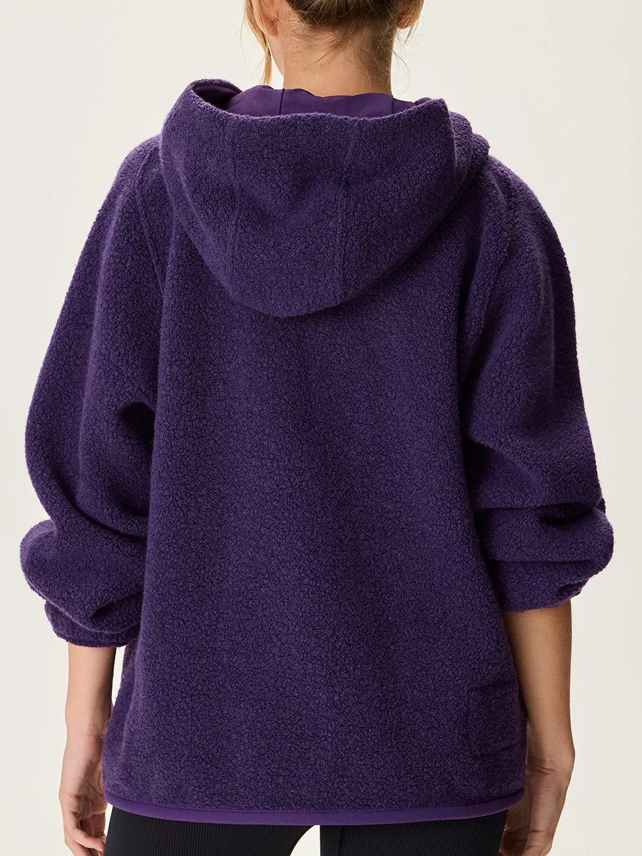 MegaFleece Snap Up Hoodie sold by Outdoor Voices product image thumbnail 3