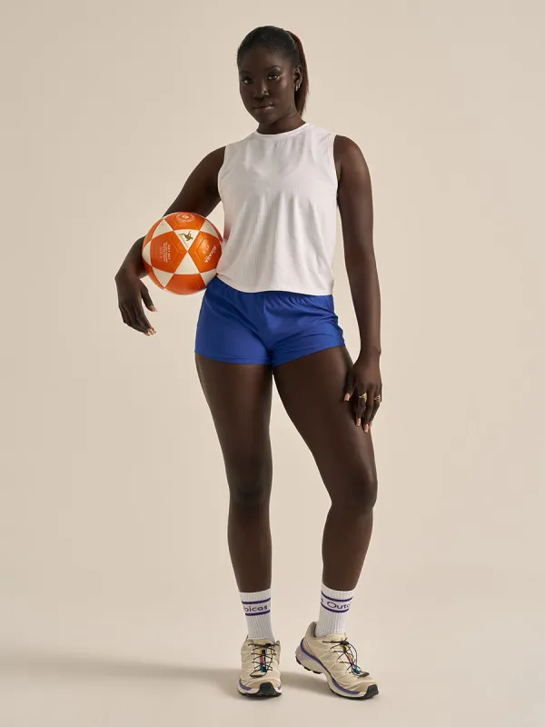 ThinkFast Mesh Cropped Muscle Tank sold by Outdoor Voices
