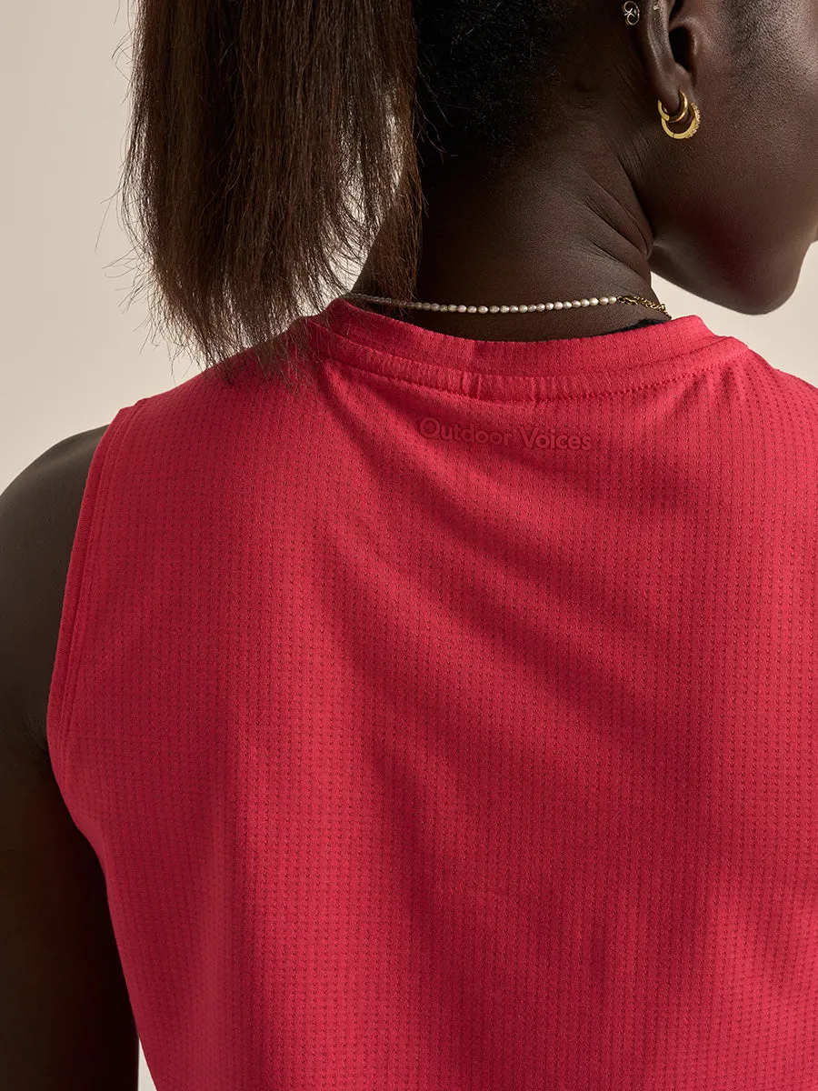 ThinkFast Mesh Cropped Muscle Tank sold by Outdoor Voices product image thumbnail 4