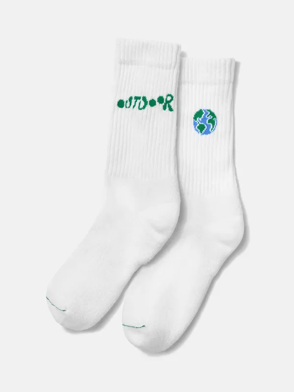 OV Doing Good Things Crew Sock sold by Outdoor Voices