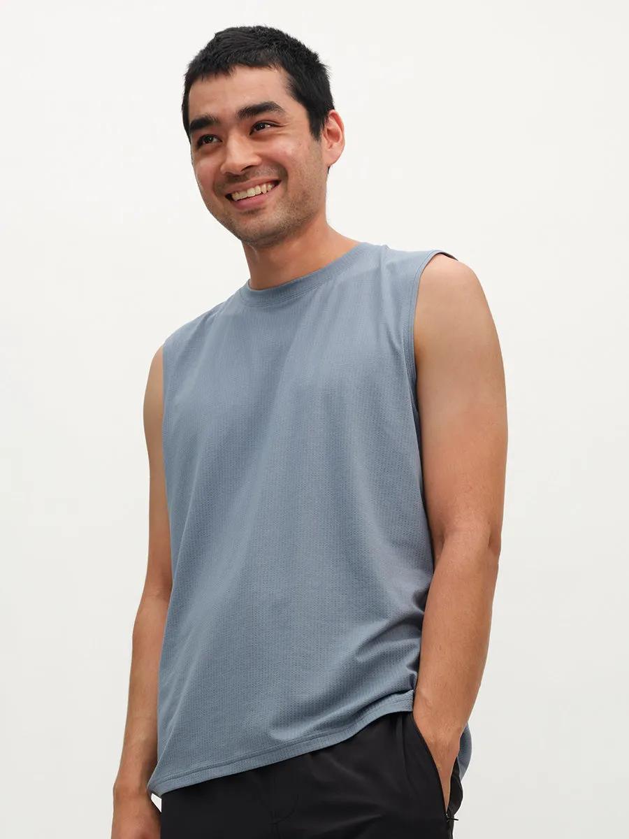ThinkFast Mesh Muscle Tank sold by Outdoor Voices