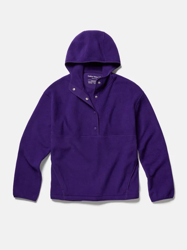 RecFleece Snap Up Hoodie made by Outdoor Voices
