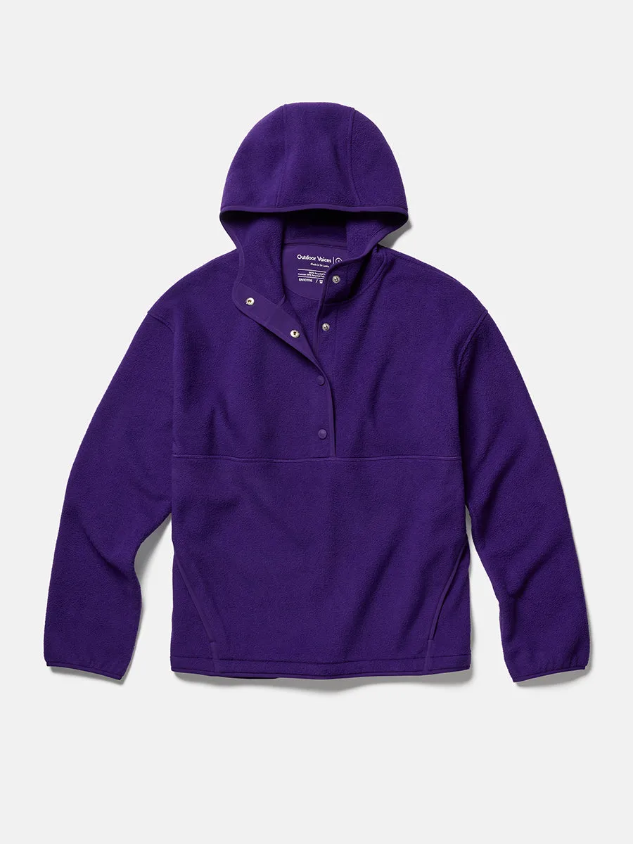 RecFleece Snap Up Hoodie sold by Outdoor Voices
