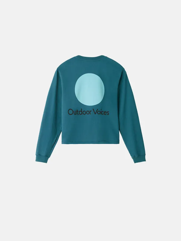Circle Logo Cropped Sweatshirt sold by Outdoor Voices