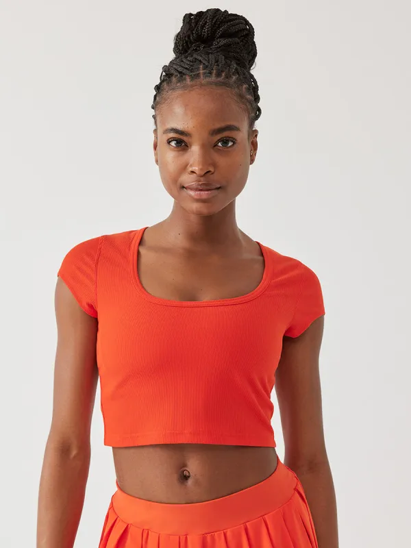 SuperForm™ Rib Shortsleeve sold by Outdoor Voices