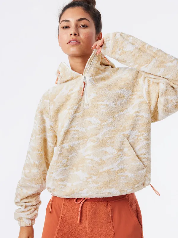 PrimoFleece 1/4 Zip Hoodie sold by Outdoor Voices