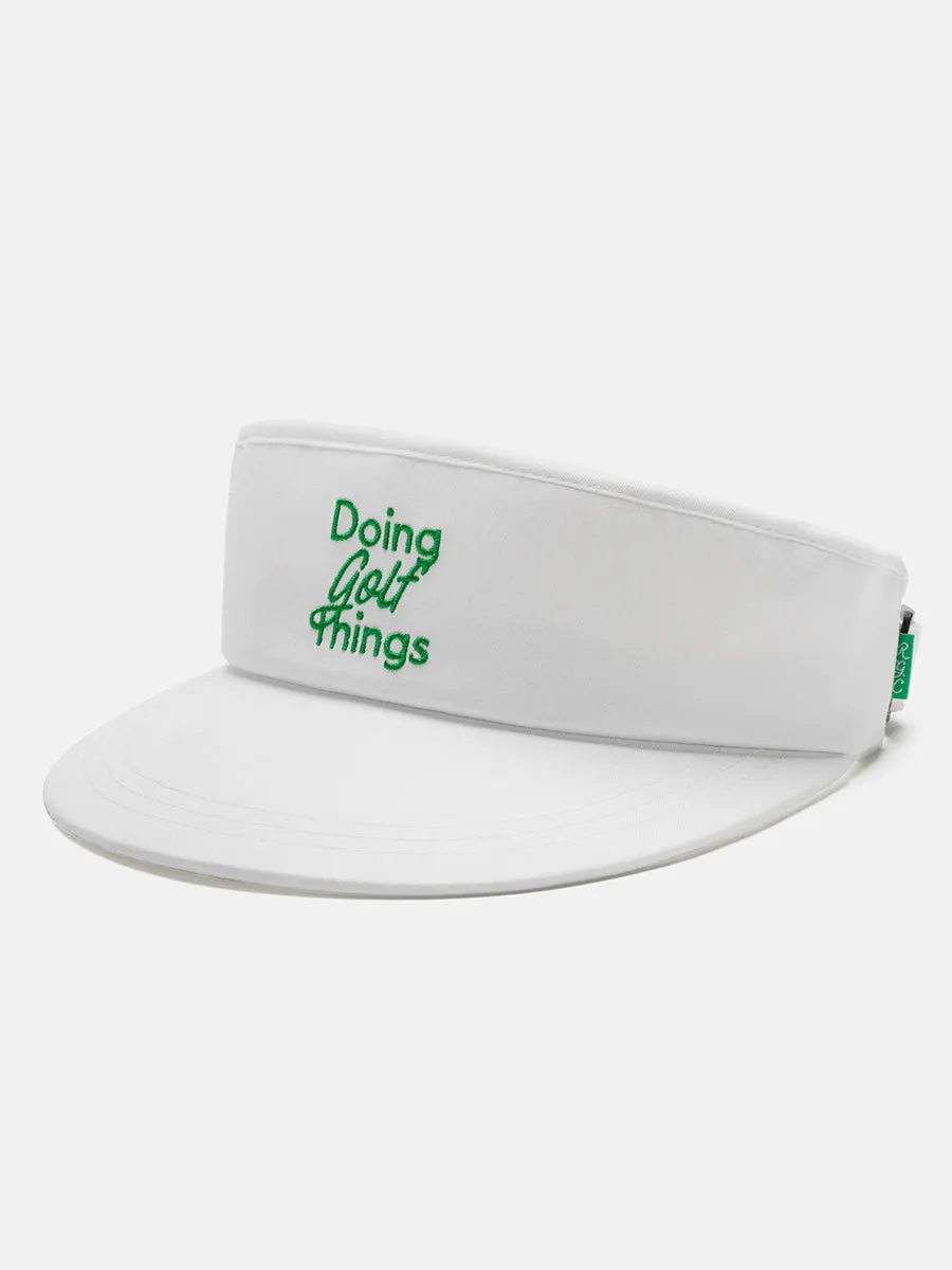 Random Golf Club x OV Doing Golf Things Visor sold by Outdoor Voices